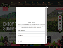 Tablet Screenshot of oregonfruit.com